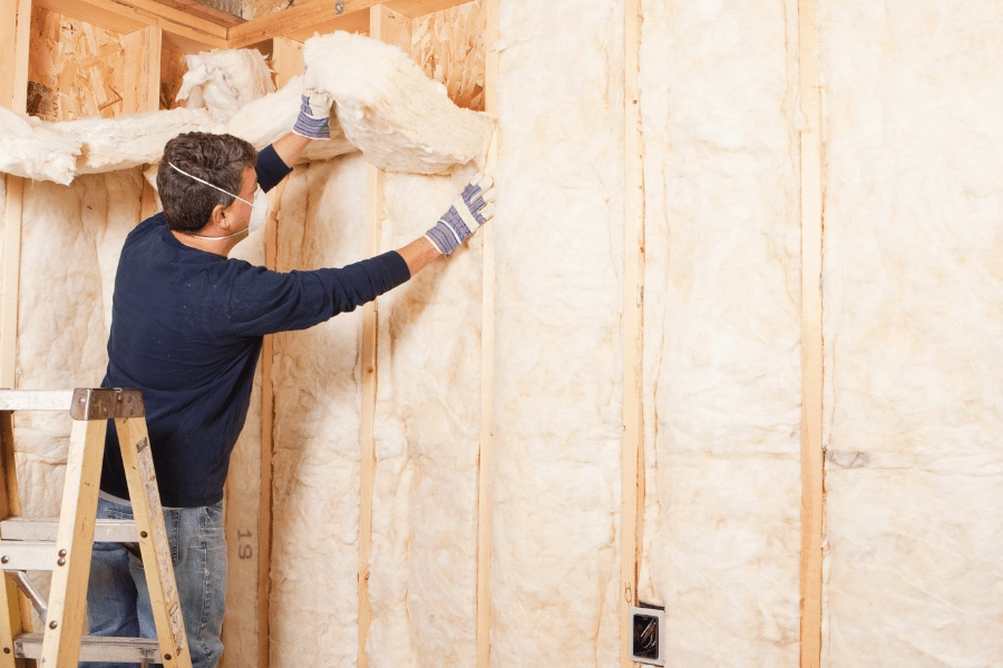 Adding insulation to the walls in the basement