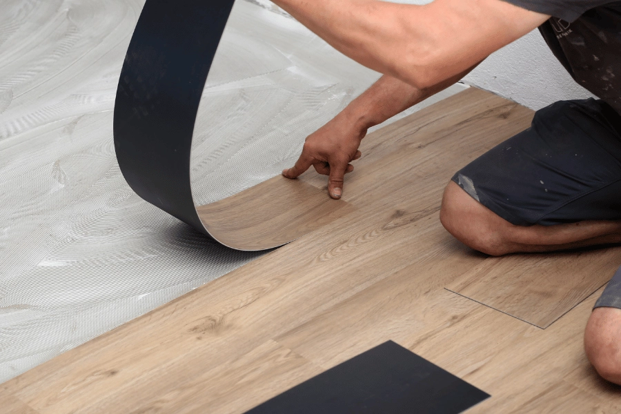 Finishing the flooring in the basement project