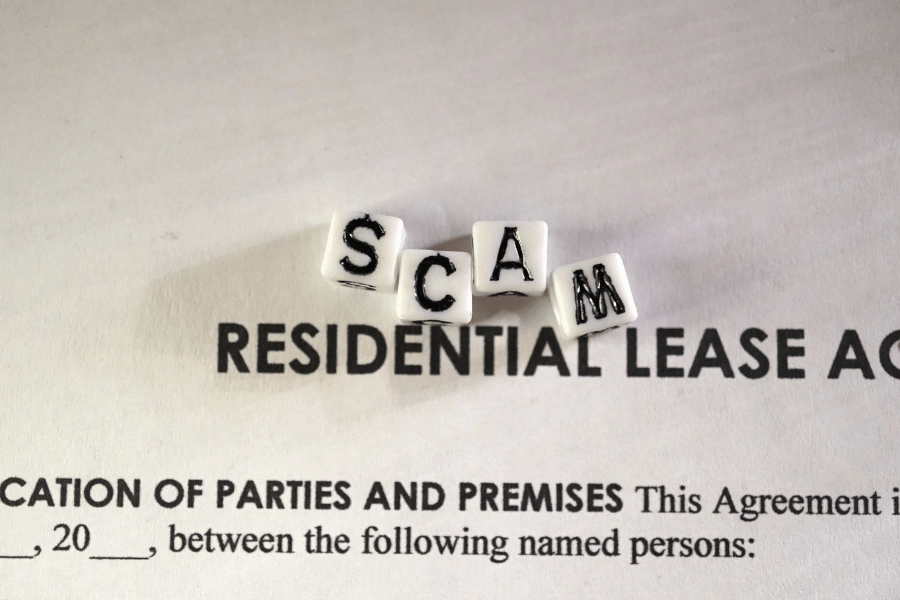 Fraud lease agreement on rental property