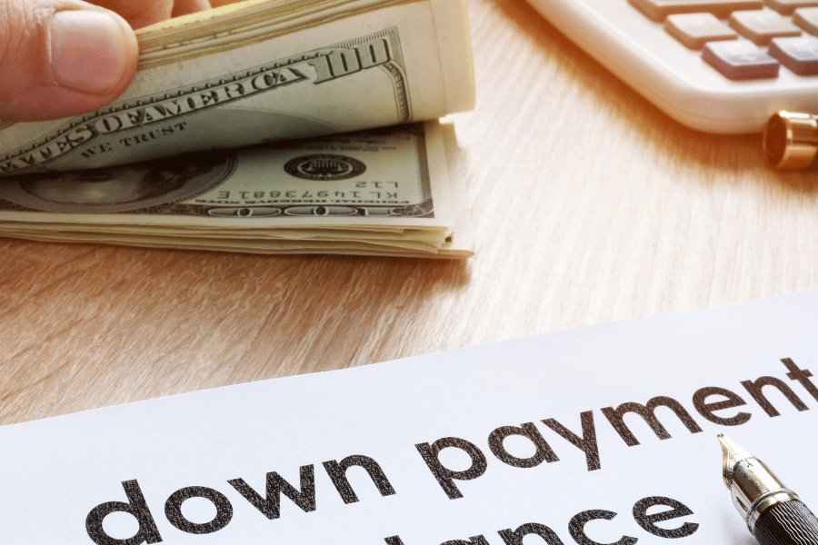 Paying down payments for mortgages