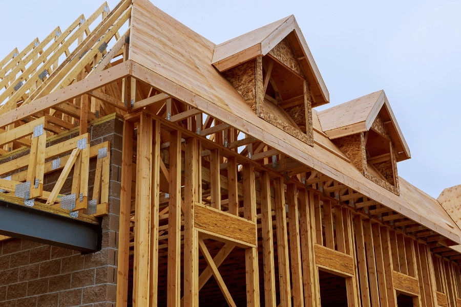 new construction house framing 