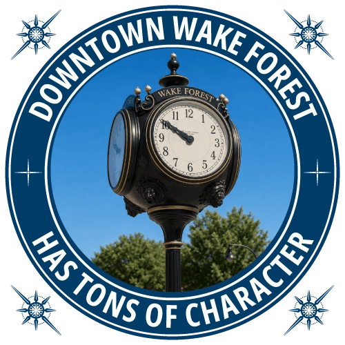 Downtown Wake Forest has character