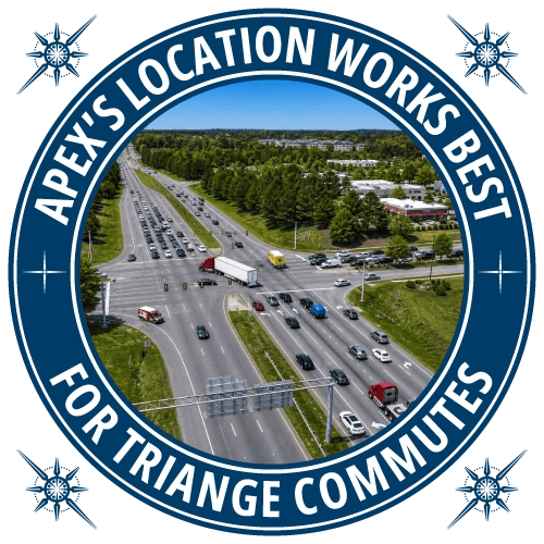 apex's location works best for triangle commutes
