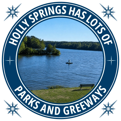 holly springs has lots of parks and greenways