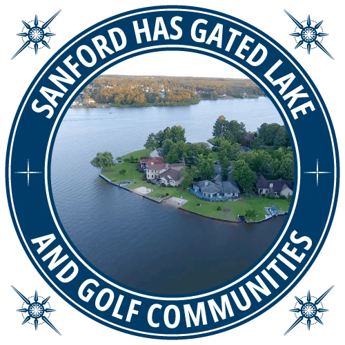Sanford has gated lake and golf course communities