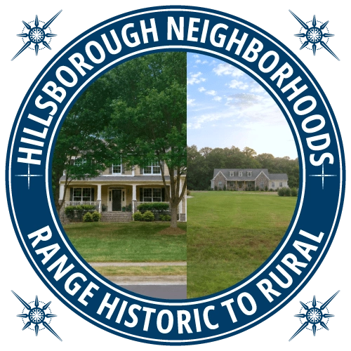 The neighborhoods ranch from historic to rural